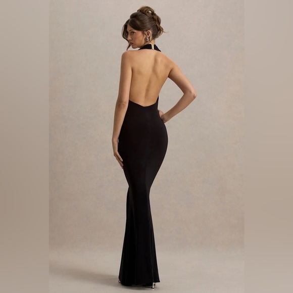 MILANI
Black Backless Cowl Neck Fishtail Maxi Dress - Picture 2 of 7
